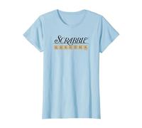 Scrabble Grandma Tiles T-Shirt, Women, Baby Blue, Small