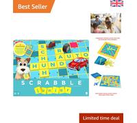 Scrabble Junior: Engaging Educational Game for Children Age 5-10 | 2-4 Players