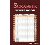 Scrabble Score Book: 120 Scrabble Board Game Score Sheets | Portable 6"x9" Points & Bonus Tracker | Records Start & End Time | Family Treasure Book