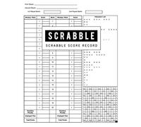 Scrabble Score Record: Scrabble Game Record Book, Scrabble Score Keeper, Intended for two player games, Illustration of a game board, Size 8.5 x 11 Inch, 100 Pages