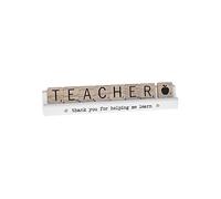 Scrabble Sentiments Teacher Thank You Wooden Scrabble Table Plaque Gift