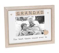 Scrabble Sentiments Wooden Photo Frame Grandad Gift, Beige