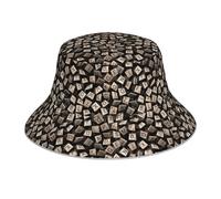(Scrabble Tile Madness Pattern_10473) Bucket Hat Reversible Reflective for Men Women - UV50+ Sun Protection Double-Sided Fishing Hat with 360 Safety Strips Summer Outdoor