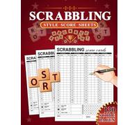 Scrabbling Style Score Sheets: Large Print Score Pads, 8.5" x 11" 130 Pages, Compatible with Scrabble Tile Word Games