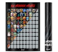 scrachit Top 100 Horror Movie Scratch Off Poster (black)