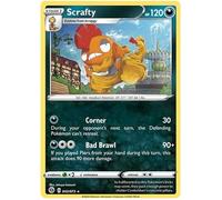 Scrafty 042/073 Rare Holo Pokemon Card (Champions Path) + 1x TitanCards® Toploader