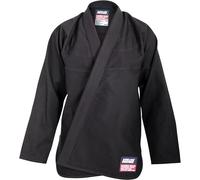 SCRAMBLE Standard Issue V3 BJJ Gi. Brazilian Jiu Jitsu Gi Kimono For Men, Includes Preshrunk Pants & Top. 100% Cotton Kimono, Training Uniform For BJJ, Karate, Judo & Martial Arts Sport - Black, A2L