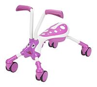 Scramblebug 4-Wheel Balance Bike For 1-3 Year Old Kids, Fold and Go, Bubblegum, Foot-to-Floor Ride-On That Develops Your Toddler’s Balance and Motor Skills, 360 Wheels,15.7 x 15.5 x 49.5 cm