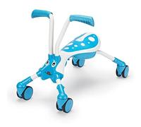 Scramblebug 4-Wheel Balance Bike For 1-3 Year Old Kids, Fold and Go, Tide,