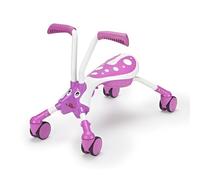 Scramblebug Bubblegum 4-Wheel Balance Bike Trike For 1-3 Year Old Toddlers, Fold and Go, Push Ride-On Trike That Develops Your Toddler’s Balance and Motor Skills, 360 Wheels for No Surface Scratches