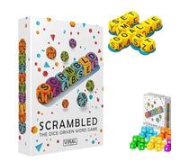 Scrambled Dice Word Game, Fast-Paced Word Party Game | Spell, Shout, and Win in This Ultimate Brain-Sprint Challenge, Sharpening Spelling Dice Game for 1-5 Players for Families Night,Travel (36Pcs)