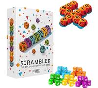 Scrambled Dice Word Game for 1-5 Players Brain Exercise Party Game, Fun Family Board Spelling Letter Dice Games, Crossword dice Games, Learn words happily and increase your vocabulary (1pc)