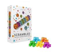 Scrambled Dice Word Game for 1-5 Players - Brain-Sharpening Spelling & Vocabulary Builder with Letter Dice, Interactive Family Board Game for Parties, Travel and Family Nights(36 Dices)
