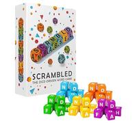 Scrambled Dice Word Game for 1-5 Players, Fast-Paced Spelling Crossword Dice Game, Educational Family Board Games for family, Quick Brain-Training Party Travel Toy