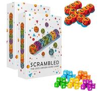 Scrambled Dice Word Game for 1-5 Players, Sharpening Spelling Dice Game, Vocabulary Building Party Game, Family Party for Game Nights (2 Pcs)