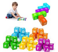 Scrambled Dice Word Game UK for 1-5 Players Fun Family Board Spelling Letter Dice Brain Exercise Crossword dice Games Fast-Paced Learn words happily and increase for Parties Travel & Familys Nights