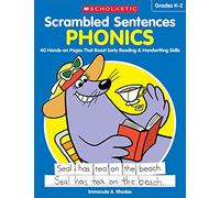 Scrambled Sentences: Phonics: 40 Hands-On Pages That Boost Early Reading & Handwriting Skills