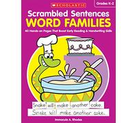 Scrambled Sentences: Word Families: 40 Hands-On Pages That Boost Early Reading & Handwriting Skills