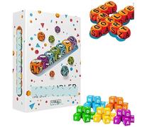 Scrambledd Dice Word Game for 1-5 Players Brain Exercise Party Game, Fun Family Board Spelling Letter Dice Games, Crossword dice Games, Learn Words Happily and Increase Your Vocabulary