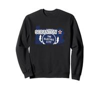 Scranton The Electric City Pennsylvania Map PA Souvenir Sweatshirt