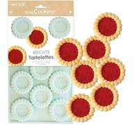 SCRAP COOKING 3183 Silicone Mould for Biscuits and Tartlets