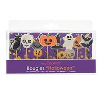Scrap Cooking 5031 Set of 8 Candles Halloween Decoration Cake Accessories Birthday Party Cake Design 5031, Paraffin, Multi-Colour, 9 cm