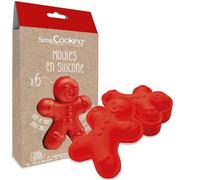 SCRAP COOKING Ginger 2911 6 Individual Silicone Moulds