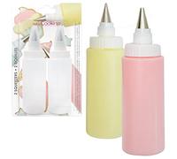 SCRAP COOKING - Set of 2 squeezers & 2 Icing nozzles - Pastry Bottle Kitchen - 5165