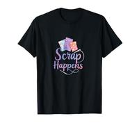 Scrap Happens Funny Quilting Sewing Pun Sew Forth Patchwork T-Shirt