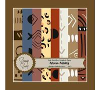 Scrap Snap ! African Artistry Scrapbook Paper Pad- 8.5" x 8.5" - 8 Design -24 Sheets:: Versatile Decorative Craft Papers for Journaling, Origami, Decoupage, College ,Gift Wrapping and Card Making.