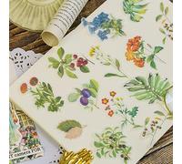 Scrapbook Accessories Stickers Kit，Pcs Scrapbooking Supplies Vintage Washi Journaling Stickers for Adults，Aesthetic Kindle Book Stickers Craft Supplies for Scrapbooking，Card Making(Flower and Bird