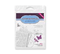 SCRAPBOOK ADHESIVES BY 3L 3D Foam Butterflies, White, Various