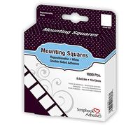 SCRAPBOOK ADHESIVES BY 3L 3L 0.5 x 0.5-inch Repositionable Mounting Squares, Pack of 1000, White, 01606