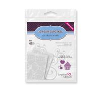 SCRAPBOOK ADHESIVES BY 3L Foam Cupcakes, White, Various