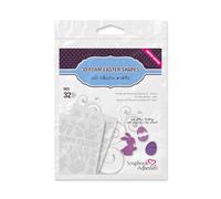 SCRAPBOOK ADHESIVES BY 3L Foam Easter Shapes, White, Various