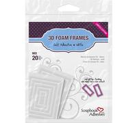 SCRAPBOOK ADHESIVES BY 3L Foam Frames, White, Various