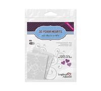 SCRAPBOOK ADHESIVES BY 3L Foam Hearts, White, Various