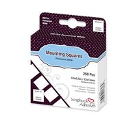 SCRAPBOOK ADHESIVES BY 3L Mounting Squares, Rubber, White, 0.47 x 0.51in / 12 x 13mm