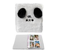 Scrapbook Binder | Book Plush with Plush Dog Cover | Storage Portable Organization Photobook for Family School Wedding Baby Travel Boys