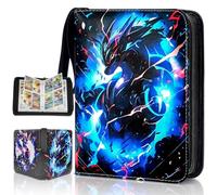 Scrapbook for Cards, Trading Cards Album for Cool Lightning Dragon, 65 Pages 520 Removable Card Pockets, Portable Waterproof PU Card Holder, Trading Card Albums It is the Gift for Children