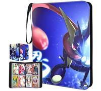 Scrapbook for Poke-mon Cards, 50 Pages, 400 Pockets, Premium Zip Trading Cards, Album, Portable, Waterproof PU Card Holder, Card Collector's Book, Gift for Children, G01