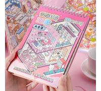 Scrapbook House Scene - 3D Scene Stickers, Miniature Collectible 1 Piece, 3D Sticker Scenes | Journaling Paper Crafts Aesthetic Supplies for Children Pass The Time Birthday Gift Students Piece