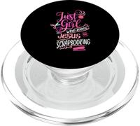 Scrapbook Just a Girl who loves Jesus Scrapbooking PopSockets PopGrip for MagSafe