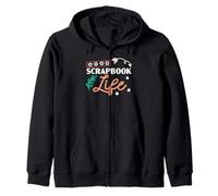 Scrapbook Life Scrapbooker Craft Artwork Scrap Booking Zip Hoodie
