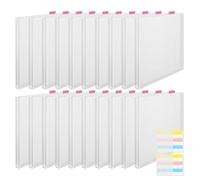 Scrapbook Organizer, 12 x 12 Inch Scrapbook Paper Holder with Sticky Index Tabs, Clear Paper Storage Organizer for Arts Crafts Cardstock School Offices