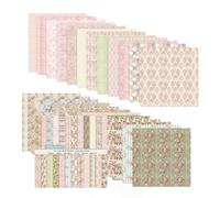 Scrapbook Paper 12"x12" ,Vintage Scrapbook Supplies,24 Sheets/24 Designs Double-Sided Papers Pad,Decorative Craft Paper for Card Making,Photo Album Journal Decor (Pink, 12"x12")