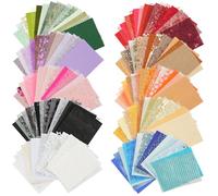 Scrapbook Paper 160 Sheets 10 Color Textured Papers Handmade Mesh Fabric Assorted Set Junk Journaling Supplies Decoupage Papers for DIY Card Making Supplies Gift Wrap Decoration, 4.7 x 6.69 Inch