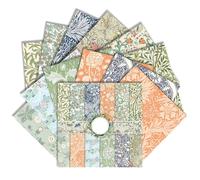 Scrapbook Paper, 24 Sheets Vintage Floral Craft Patterned Paper Pad 11.8x11.8 Double-Side Delicate Botanical Decorative Papers Supplies for Card Making Decorative Background Art Album (B)
