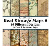 Scrapbook Paper - 34 Front and Back Full Color Sheets: Vintage Maps of Europe - Images of Actual Antique Maps - 8.5"x8.5"