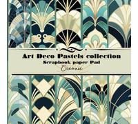 Scrapbook Paper Art Deco Pastels Collection, Oceanic: Double sided Scrapbook Paper for card making, Origami, Dolls house wallpaper and paper crafts project